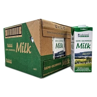 Image of Lakeland Dairies Long Life Semi Skimmed Milk 1ltr 12 Pack