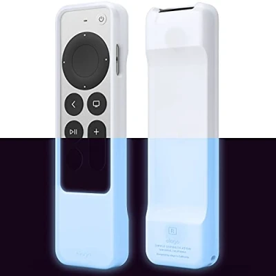 Image of elago R1 Case Compatible with Apple TV 4K Siri Remote 3rd (2022) &amp; 2nd Gen Magnet Technology, Lanyard Included, Great Grip, Heavy Shock Absorption, Drop Protection, Full Access To All Functions