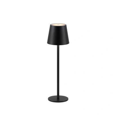 Image of JUST LIGHT. Euria LED table lamp, black, iron IP54