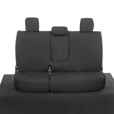 Image of UK Custom Covers SC261B Tailored Heavy Duty Waterproof Rear Seat Black To Fit Toyota Hilux Icon &amp; Invincible Double Cab 2016 Onwards