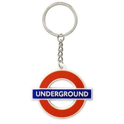 Image of London Underground Roundel Rubber Keyring (gwc)
