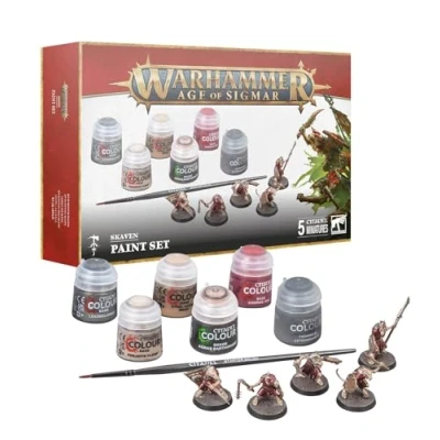 Image of Games Workshop Warhammer Age of Sigmar Skaven + Paint Set (2024 3rd Edition)