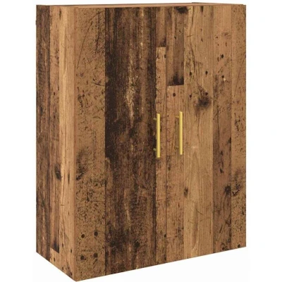 Image of vidaXL Wall Mounted Cabinet Brown 69.5 x 34 90 cm Engineered wood
