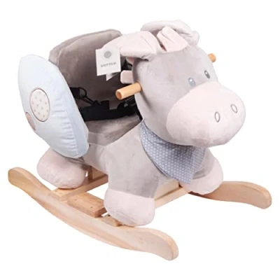 Image of Nattou 211253 Animal Rocker, Donkey Cappuccino, 1 Count (Pack of 1)