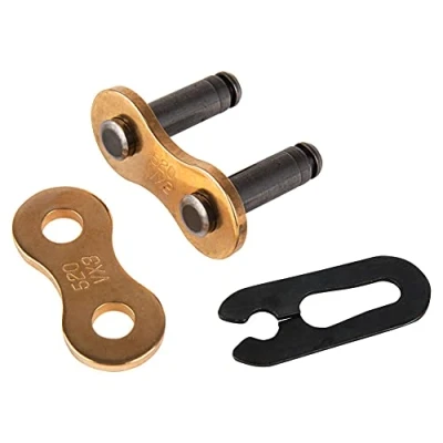 Image of D.I.D 520VX3 Gold X Ring Chain Clip Type Connecting Link