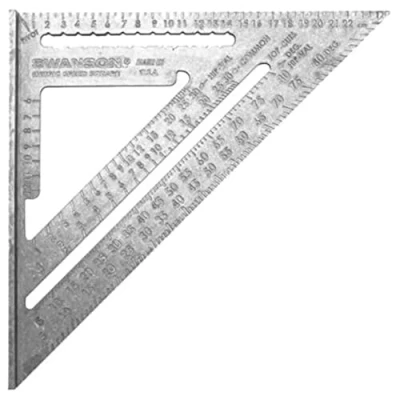 Image of Swanson NA202 Metric Speed Square Layout Tool (Aluminum)