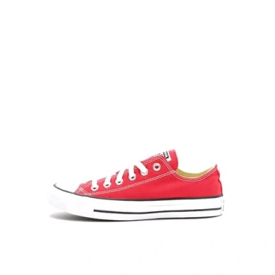 Image of Converse All Star Low Trainers Red Canvas 5 UK