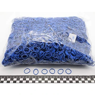 Image of Progom Rubber Bands 25(Ø16) mm x 1.7mm Blue 1kg Bag