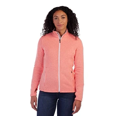 Image of Spyder Women&#039;s Soar Fleece Jacket, Dark Pink, S UK