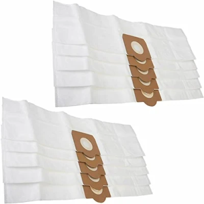 Image of Masterpart compatible with TITAN SCREWFIX Vacuum 10x Cleaner Bags Microfiber Hoover Bag 16L 20L 30L 40L