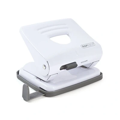 Image of Rapesco 1399 825 2 Hole Metal Punch, 25 Sheet Capacity, White