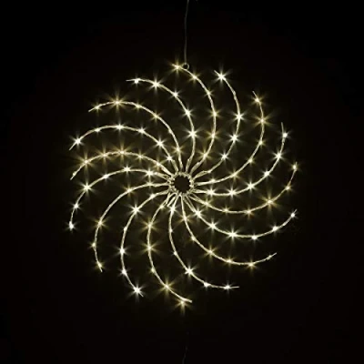Image of 50cm Iron Wheel Sil with 96 Warm White Copper Wire LEDs
