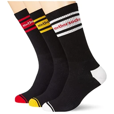 Image of Mxthersocker Classic Eighty Eight/Pack of 3 Socks, Black, L