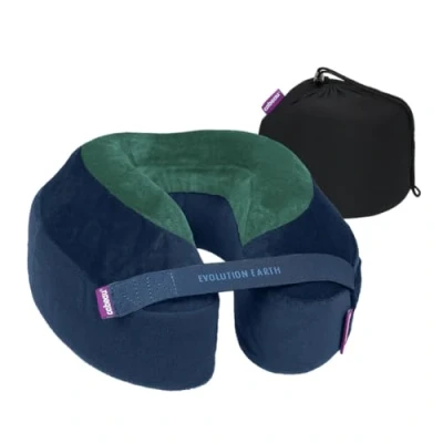 Image of Cabeau Evolution Earth Deluxe Memory Foam Travel Neck Pillow The Best with 360 Head, and Chin Support (Terra)