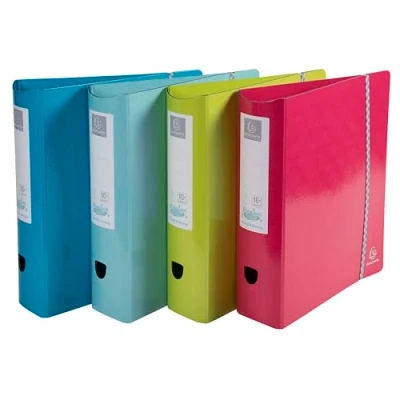 Image of Exacompta Ref 53720E 1928 Collection Prem&#039;Touch Lever Arch File 320 x 300mm in Size, Suitable for A4 Documents, 80mm Round Spine, Mechanism Random Colour