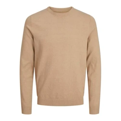 Image of JJ REBEL Men&#039;s Jrebcallum Knit Crew Neck Noos Jumper, Crockery, M