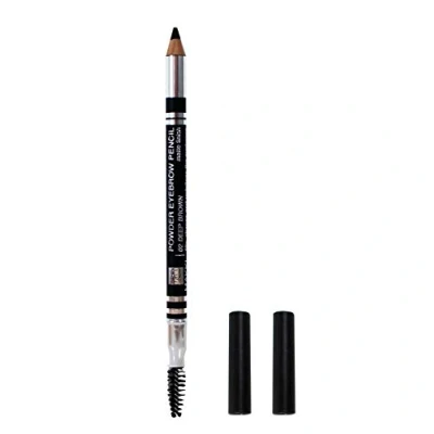 Image of Deep Brown Makki powder Eyebrow Pencil Powdery Matte Finish for professional look, buildable eye brow filler definer shape and fill with spoolie brush, Ash Ashy colours