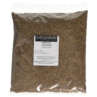 Image of JustIngredients Essentials Cumin Seeds, 500 g Pack of 2
