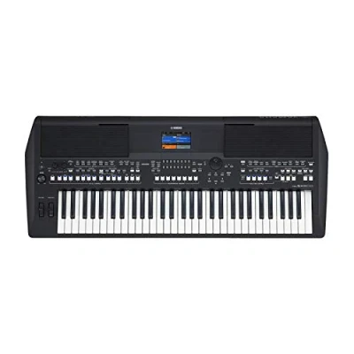 Image of Yamaha PSR SX600 Digital Keyboard a Powerful Workstation with 61 Touch Sensitive Keys, 850 Authentic Instrument Voices and DJ Styles, in Black Finish