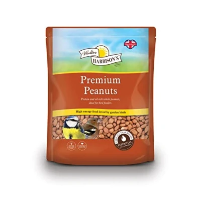 Image of Walter Harrison&#039;s Premier Peanuts Wild Bird Food Aflatoxin Free Mix High Energy Garden 4kg