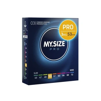 Image of MY.SIZE PRO Condom Size 3, 53 mm, 3 Condoms Perfect fit and a Suitable for Everybody