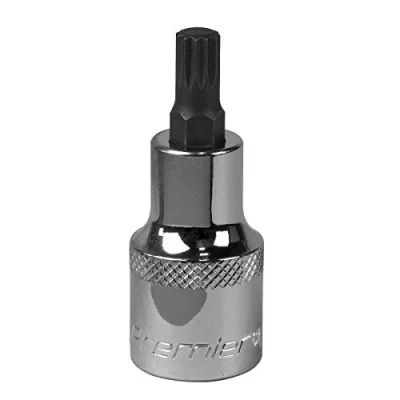 Image of Sealey Premier Spline Socket Bit M8 1/2&quot;Sq Drive