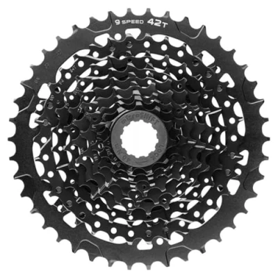 Image of Microshift Advent Cassette 9 Speed 11 42t Black ED Coated
