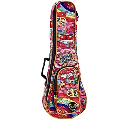Image of ORTEGA Gigbag for Tenor Ukuleles with Shoulder Straps Peace 68 (KUB TE)