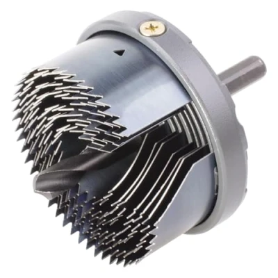 Image of wolfcraft Standard Hole Saw Set 7 Pcs. with Metal Body I 2164000 quick change blades, Ø 25 62 mm, cutting depth 23 mm