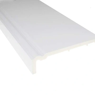 Image of White, 175mm UPVC Ogee Fascia Capping 9mm 5m Length Cellular Foam Board Plastic PVC