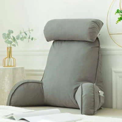 Image of AMZZHAO Extra Large Reading Pillow,Lumbar Support Cushion,Back Pillow,With Neck/Arm Support,for Back Support,Bed,Gaming,Reading,Relaxing Or Watching TV
