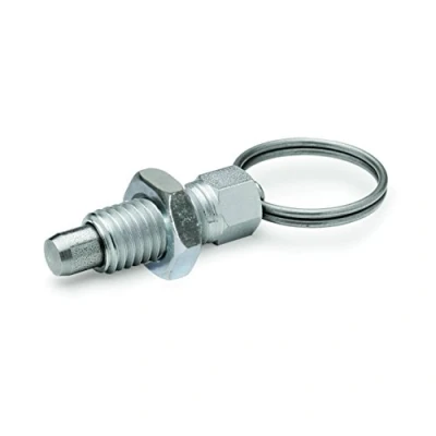 Image of Ganter Normelemente GN 717 8 M16X1.5 AK ST Locking Bolt, Silver, Gewinde d2: M16x1,5, Set of 2 Pieces