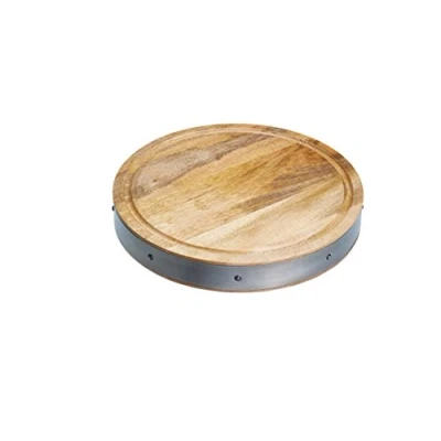 Image of Industrial Kitchen Mango Wood Butcher Board Round