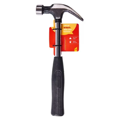 Image of Amtech A0100 16oz (450g) Claw Hammer with Steel Shaft