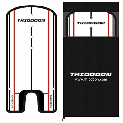 Image of THIODOON Golf Putting Mirror with Putter Line Alignment Aid for Puttout Practice Beginners 30 x 15 CM