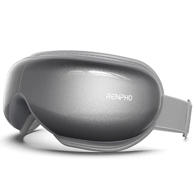 Image of RENPHO Eyeris 1 Eye Massager with Heat &amp; Bluetooth Music, Electric Vibration for Relieve Puffy Dry Eyes, Sleep Mask Dark Circles, Strain,Eye Bags, Improve Sleeping