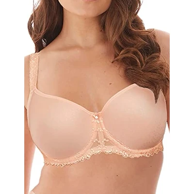 Image of Fantasie Women&#039;s Illusion Underwire Side Support Bra Full Coverage, Opaque, Blush, 30E