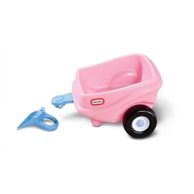 Image of little tikes Princess Cozy Coupe Trailer Toy for Children, Encourages Creative Play, Suitable Ages 3 to 10 Years