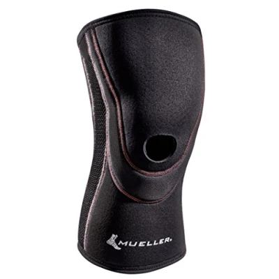 Image of MUELLER Breathable Open Patella Knee Sleeve, Large, Black