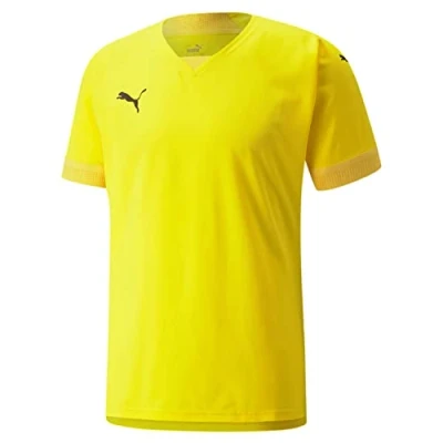 Image of PUMA Men&#039;s Teamfinal Jersey Football Shirt, Cyber Yellow Freesia, M
