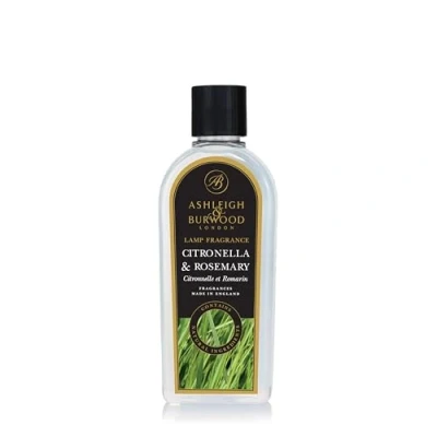 Image of ASHLEIGH &amp; BURWOOD Citronella Rosemary Lamp Fragrance 500 ml Made in the UK Fresh Scent