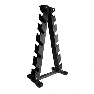 Image of Dumbbell Weight Rack 6 Tier Hex Storage Shelf for Dumbbells Home Gym Equipment Strength Training and Exercise by Body Revolution