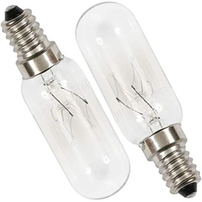Image of SPARES2GO Long Screw Cap Light Bulb Lamp for Electrolux Oven Cooker Hood (Pack of 2, 40W SES E14 240V)