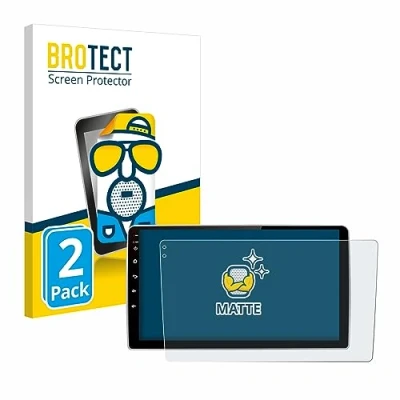 Image of brotect Screen Protector Anti Glare compatible with Junsun V1 pro 9&quot; (2 Pack) Matte, Fingerprint Protection Film