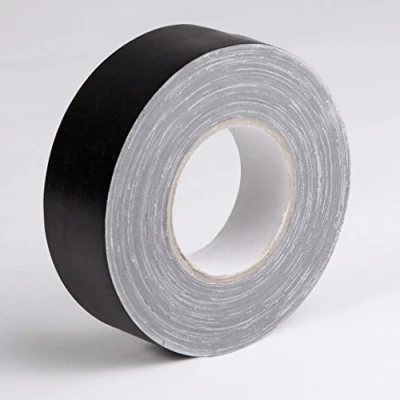 Image of Clairefontaine Ref 97039C Banded Fibre Tape (Single Roll) 50mm x 50m Size, 280 Microns Thick Suitable for Covering Nails on Canvas Boards Black