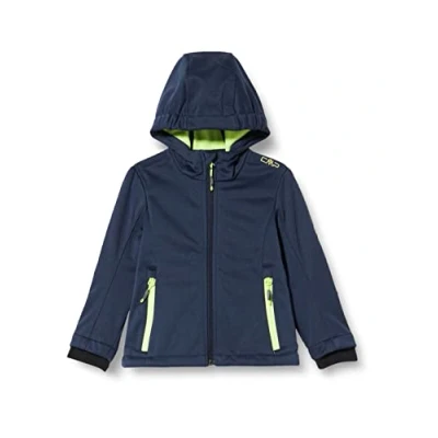 Image of CMP 3A29385N m Girls&#039; Softshell Jacket, Girls, M, Navy Melange/Bamboo, 98 (EU)