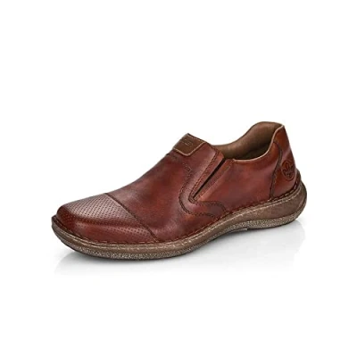 Image of Rieker Mens 03056 24 Amaretto Slip On Shoes 9.5 UK Brown