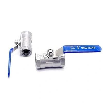 Image of RAMBEX 1pcs Stainless Steel 1/4&quot; 3/8&quot; 1/2&quot; 3/4&quot; 1&quot; 1 Female Thread Valves, SS304 2P Full Port Ball Valve with Vinyl Handle (Size : 1/4&quot;)