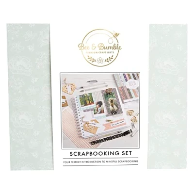 Image of Bee &amp; Bumble Scrapbooking Set White, Single Craft Kit, DIY, Art and Crafts, Wax, Unique Gift