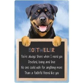 Image of Faithful Friends ROTTWEILER 3D SIGN